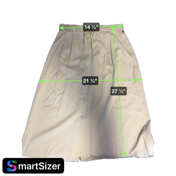 Dyanna B NWT Beige Button Front Maxi Skirt With Waist Belt Tie Size 14 - Picture 7 of 8